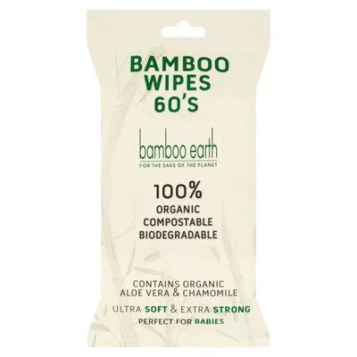 Bamboo Baby Wipes 60 Pack