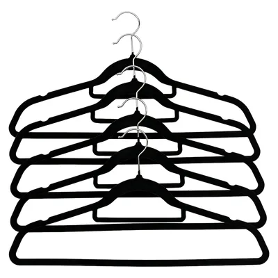 Home Velvet Clothes Hanger Set 5 Piece