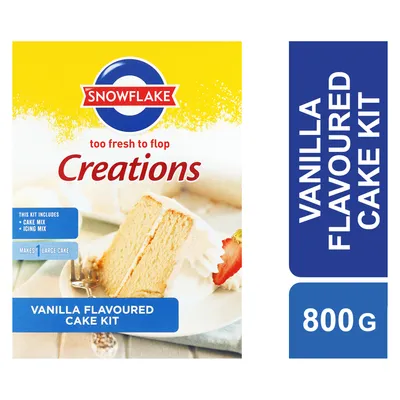 Snowflake Creations Vanilla Flavoured Cake Kit 800g
