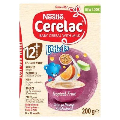 Nestle Cerelac Stage 3 Tropical Fruit Baby Cereal with Milk 200g