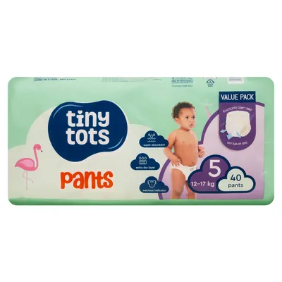 Tiny Tots Size 5 Pants 40 Pack