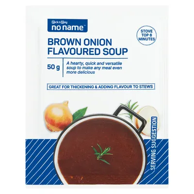 No Name Brown Onion Flavoured Soup 50g