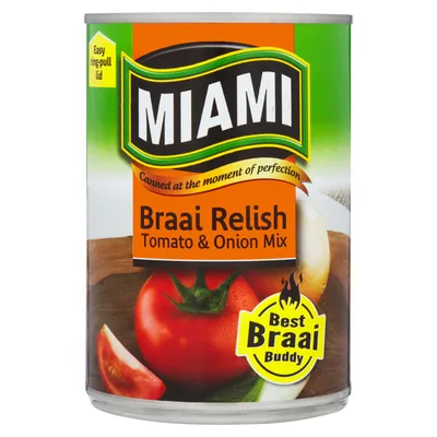 Miami Tomato & Onion Braai Relish 410g