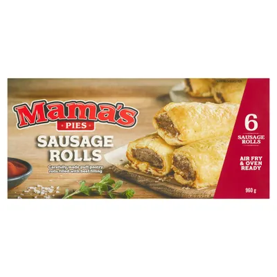 Mama's Sausage Rolls 6 Rolls