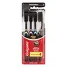 Colgate Double Action Assorted Medium Charcoal Toothbrushes 4 Pack