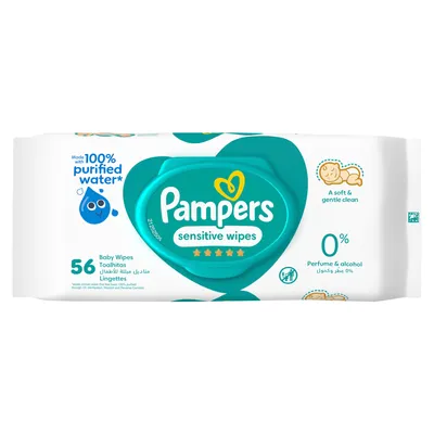 Pampers Sensitive Wet Wipes 56 Wipes