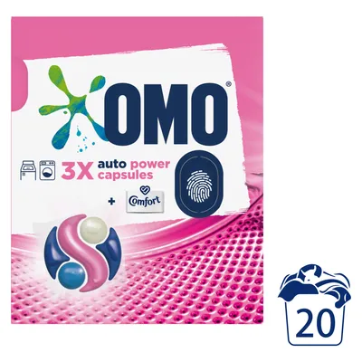 Omo Auto Touch Of Comfort Power Capsules 420ml