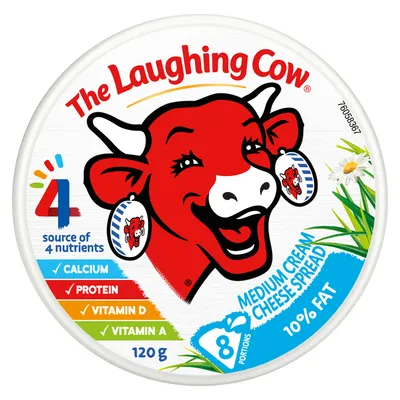 The Laughing Cow Light Cheese Wedges 120g