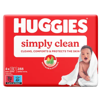 Huggies Simply Clean Baby Wipes 288 Pack