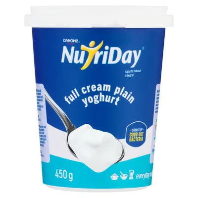 Danone Nutriday Full Cream Plain Yoghurt 450g