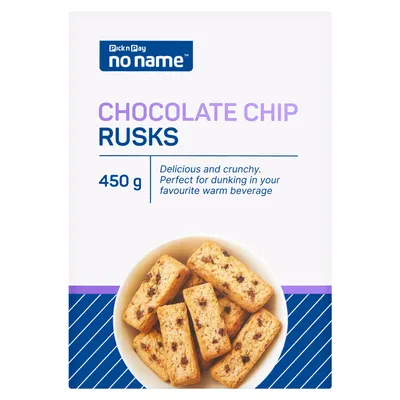 No Name Chocolate Chip Rusks 450g
