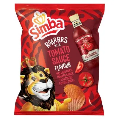 Simba Wellington's Tomato Sauce Flavoured Potato Chips 36g