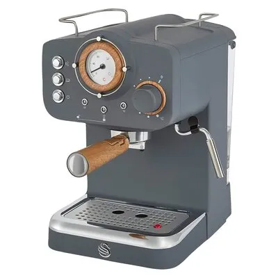 Swan Nordic Slate Grey Pump Espresso Coffee Machine