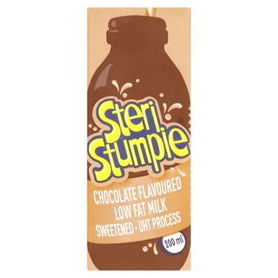 Steri Stumpie Chocolate Flavoured Low Fat Milk 200ml