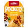 Pieman's Hawaiian Frozen Pizza Pockets 130g 6 Pack