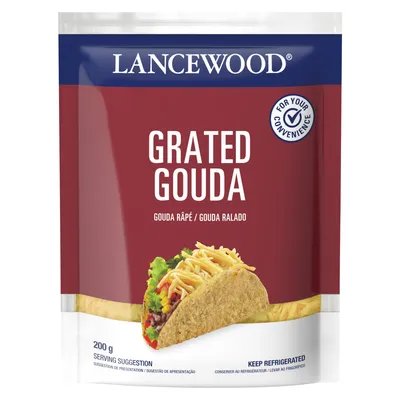 Lancewood Grated Gouda 200g