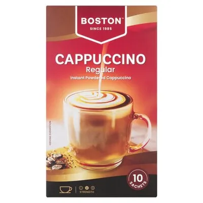 Boston Instant Cappuccino 12.5g 10 Pack