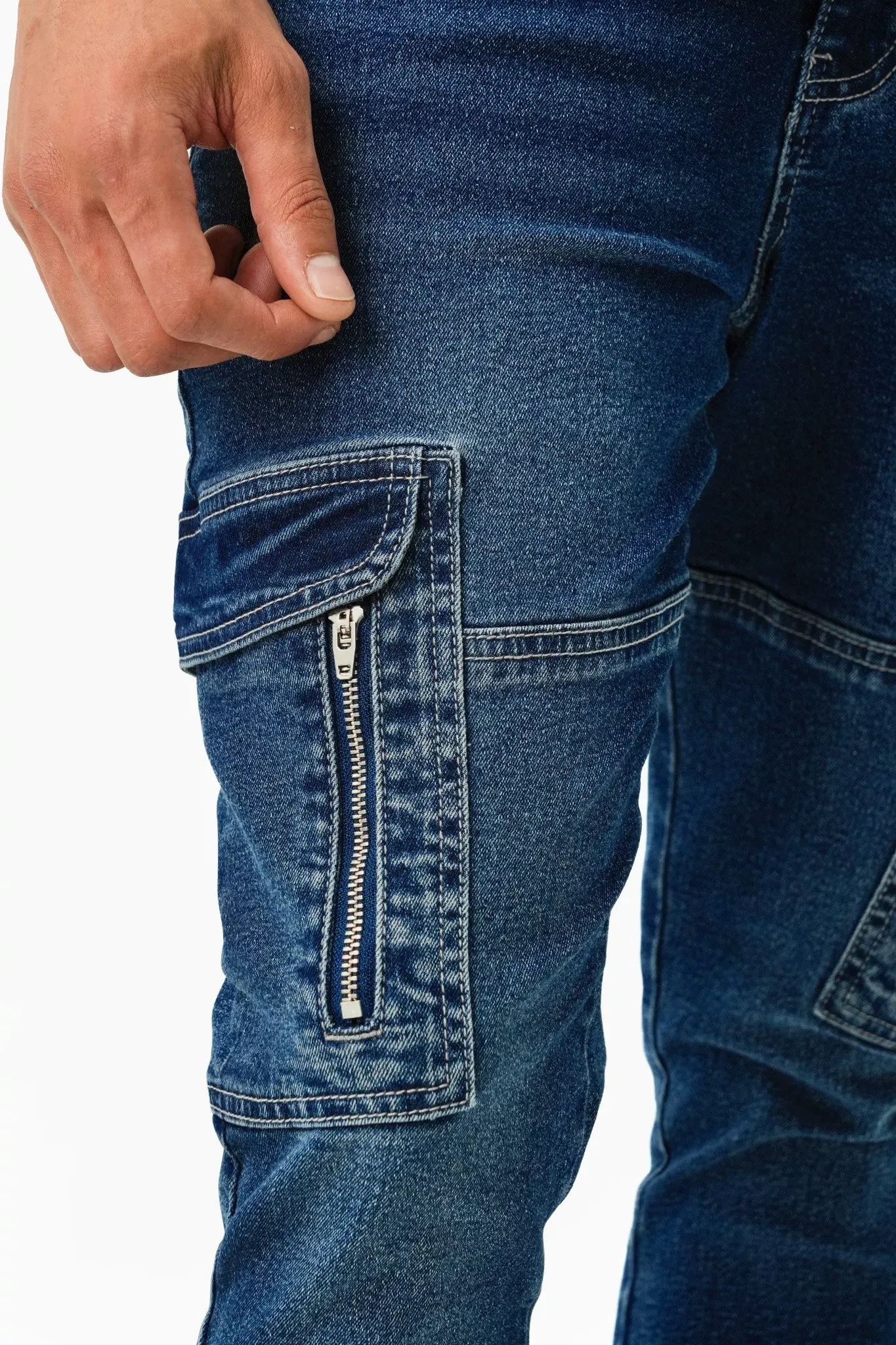 Spray On Cargo Denim