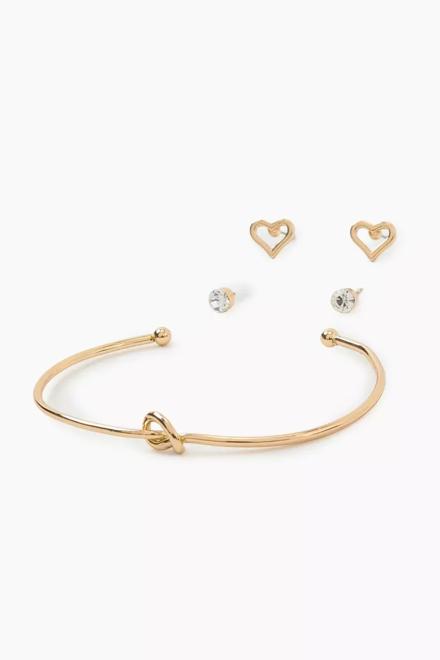Earring And Collar Necklace Set