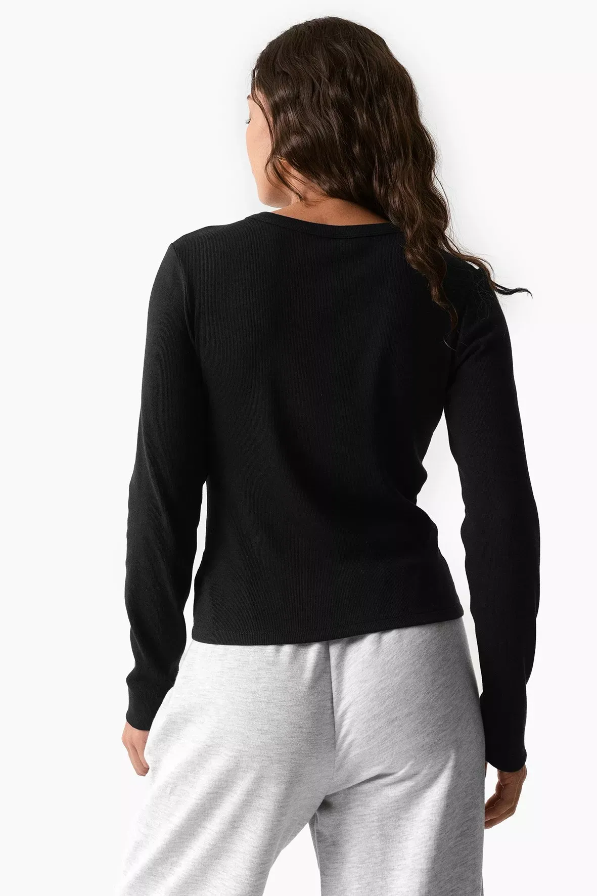 Ribbed Fitted Top
