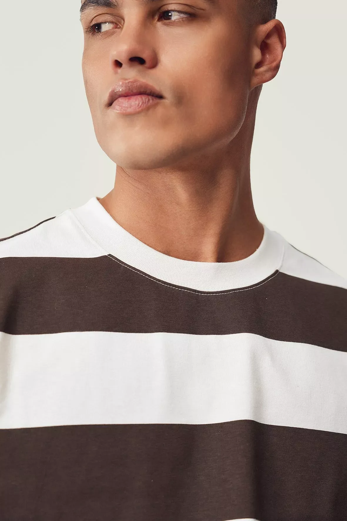 Heavy Weight Relaxed Stripe T-Shirt