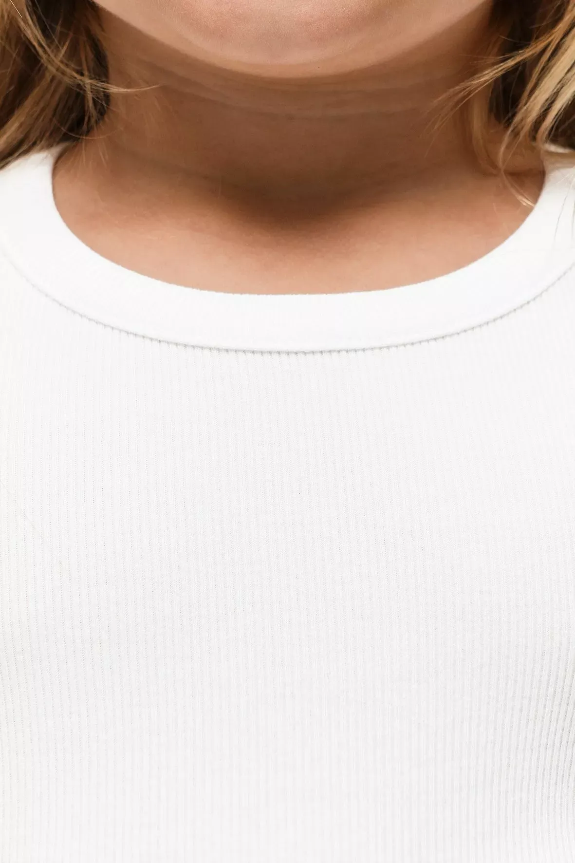 Ribbed Fitted T-Shirt