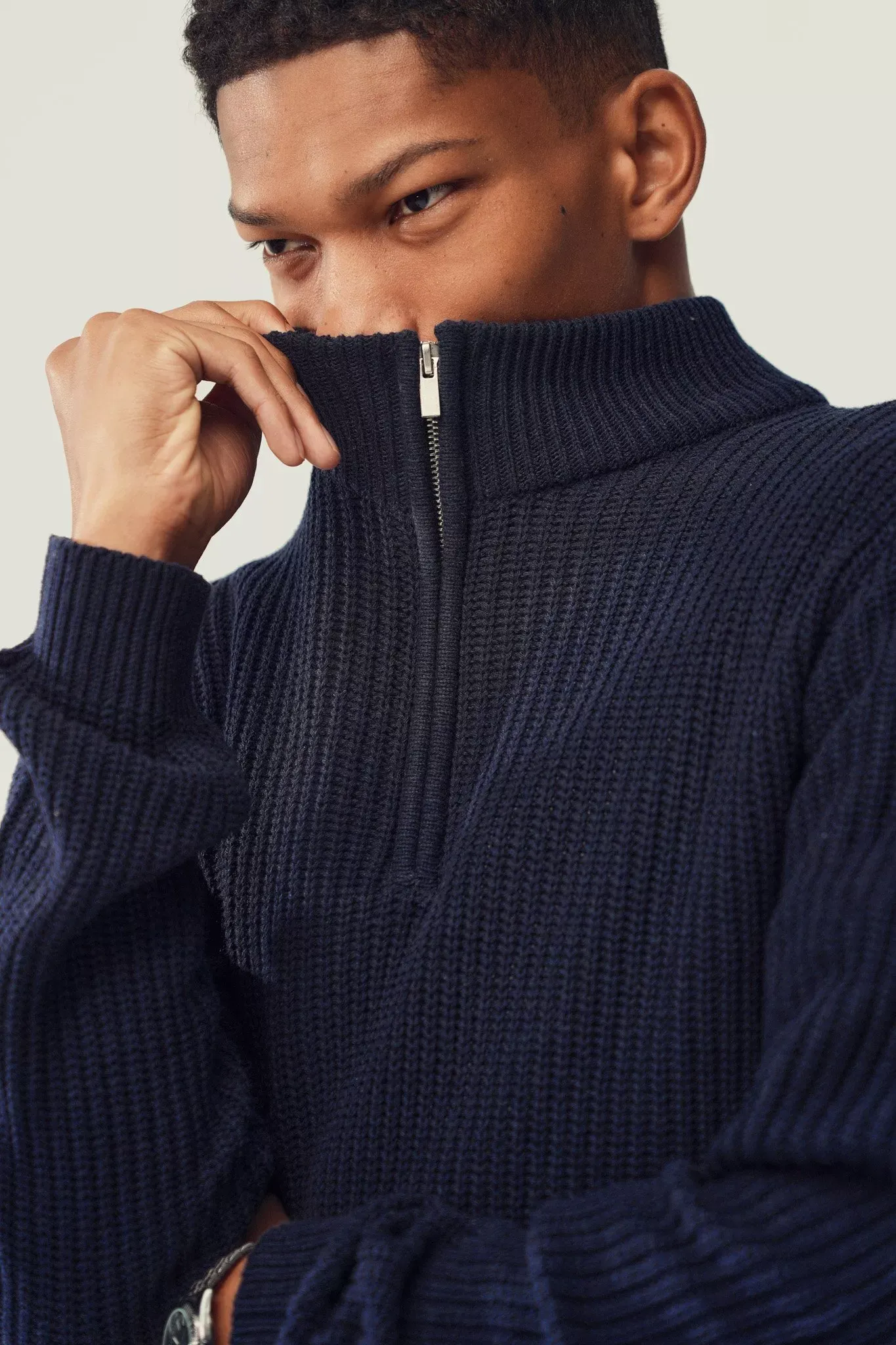 Quarter Zip Knit Pullover