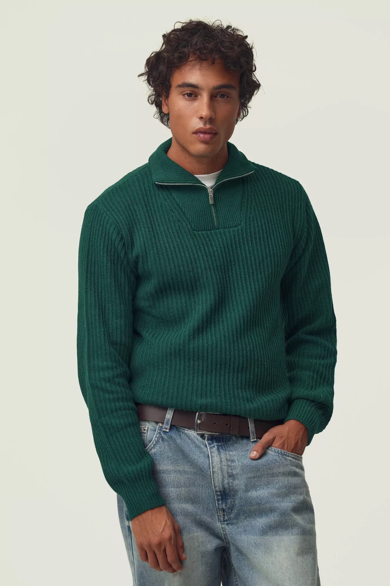 Quarter Zip Knit Pullover