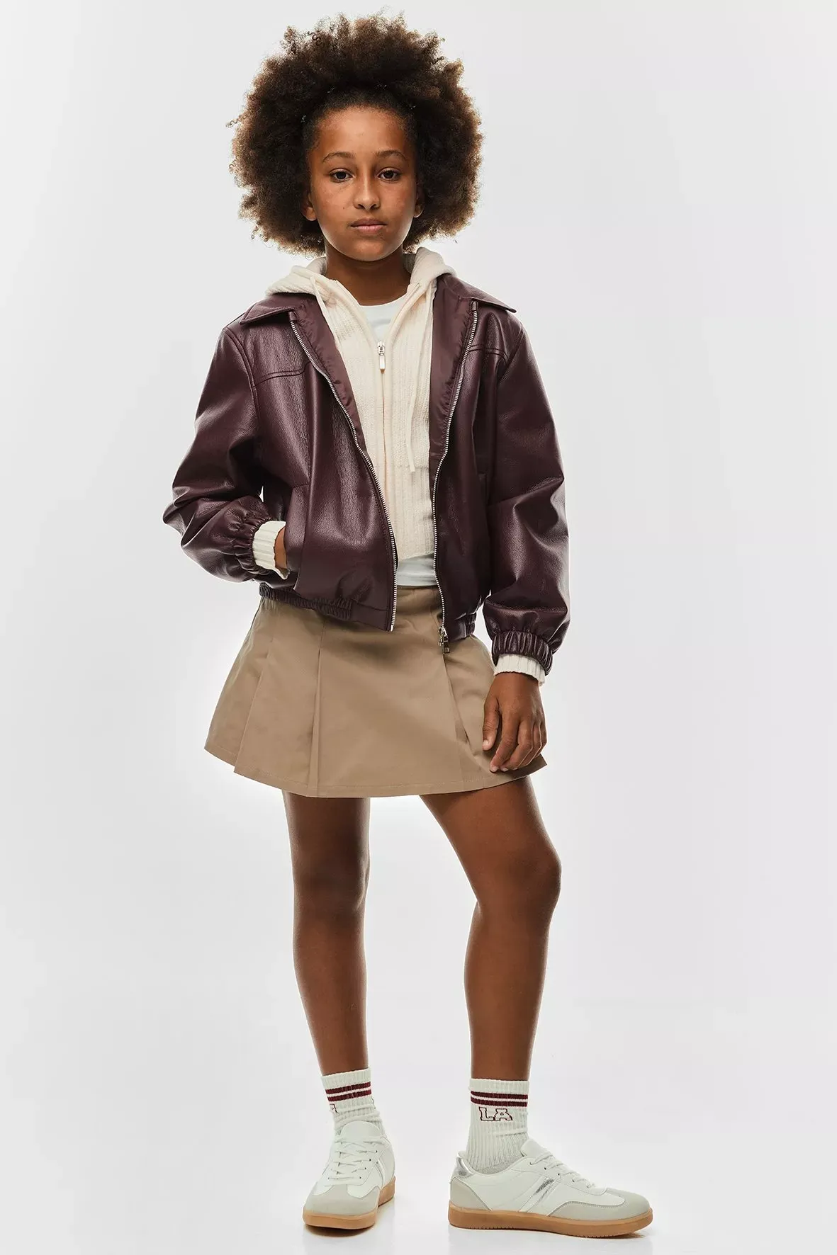 Pleated skorts