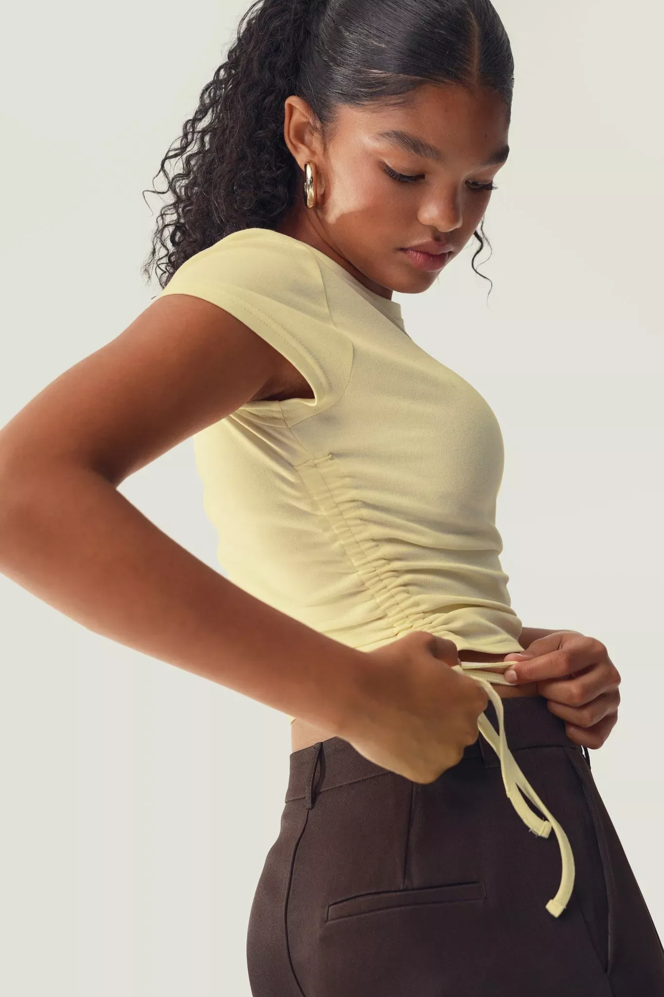Ribbed Fitted Top