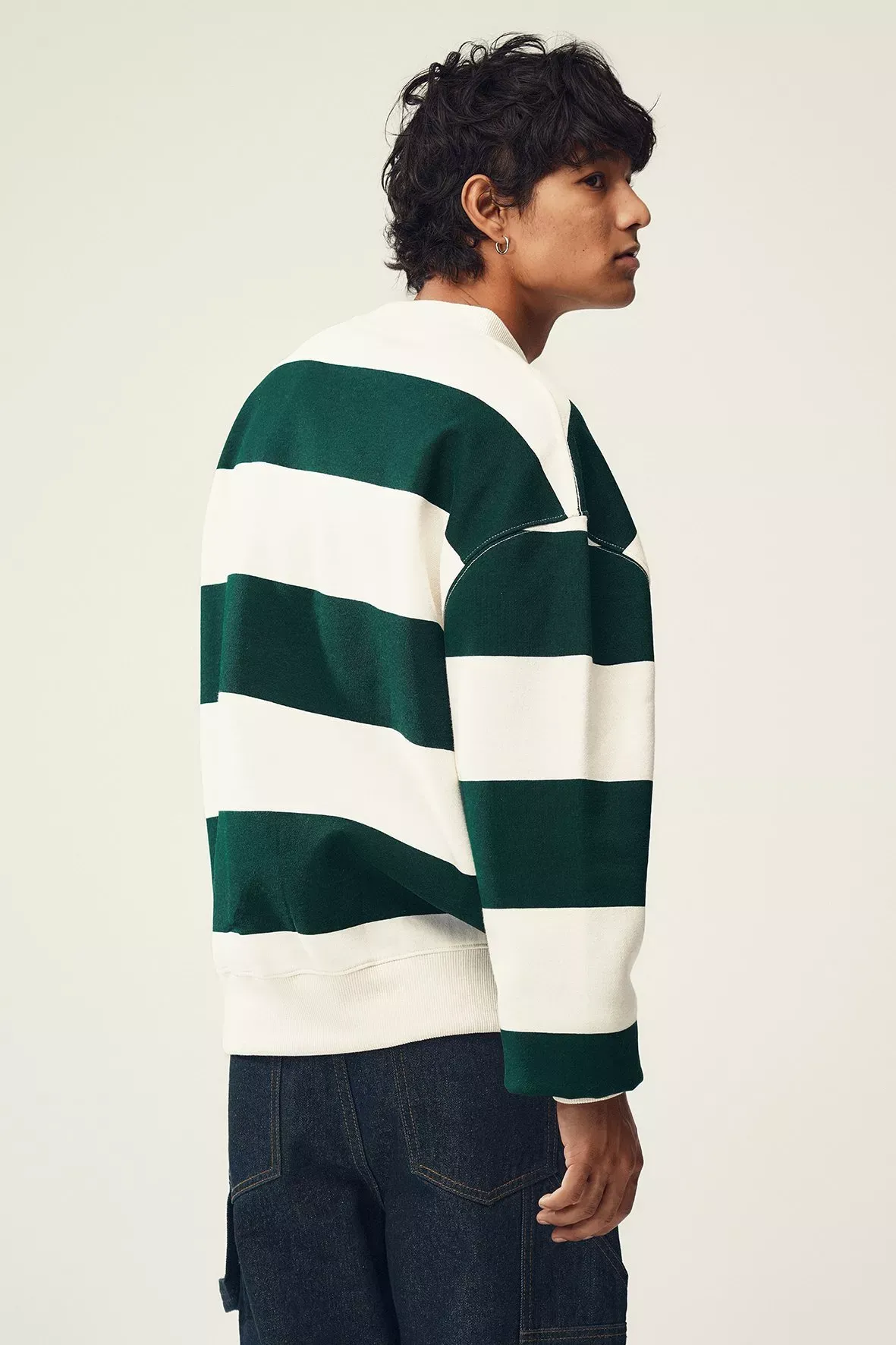 Stripe Sweat Top