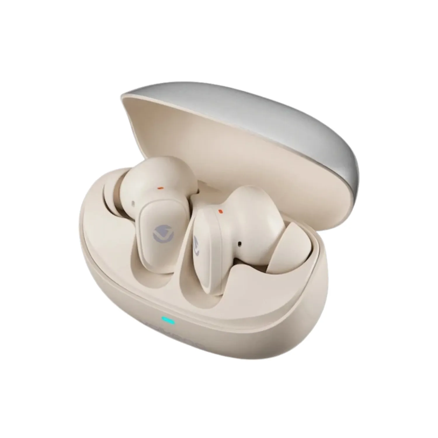 Volkano Sugar-Cube Active Noise-Cancelling True Wireless Earphones – Nude