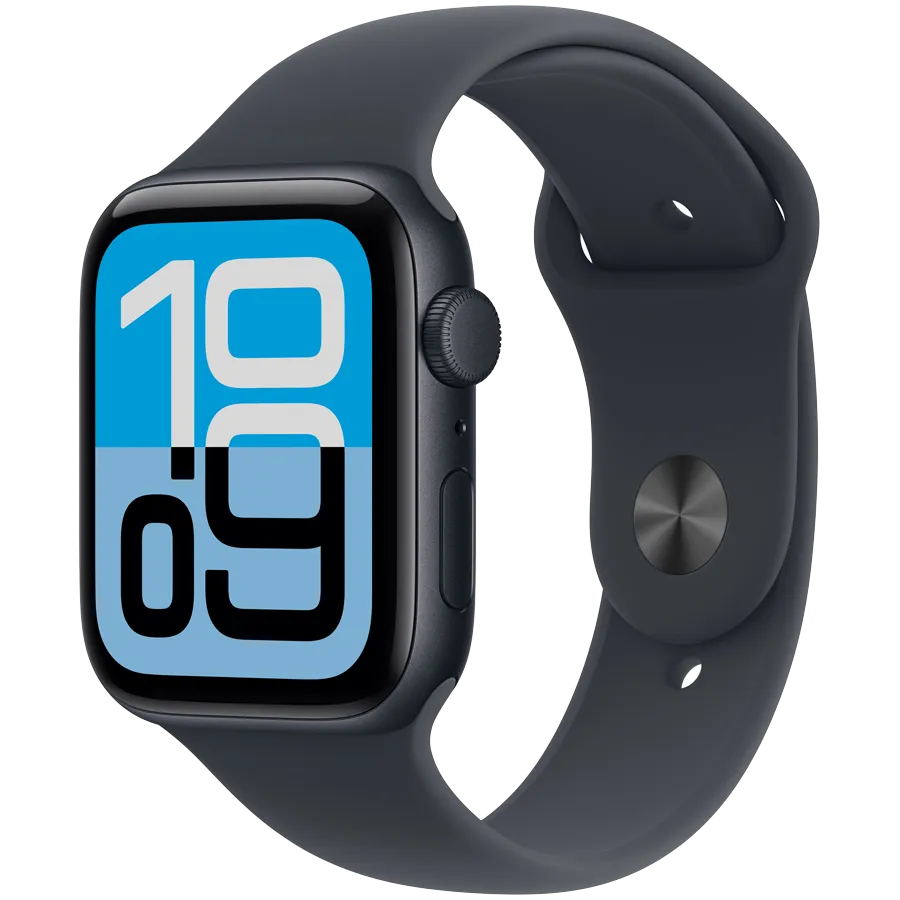 Apple Watch SE 3 GPS 44mm Midnight Aluminium Case with Midnight Sport band - S/M,Model A3325
