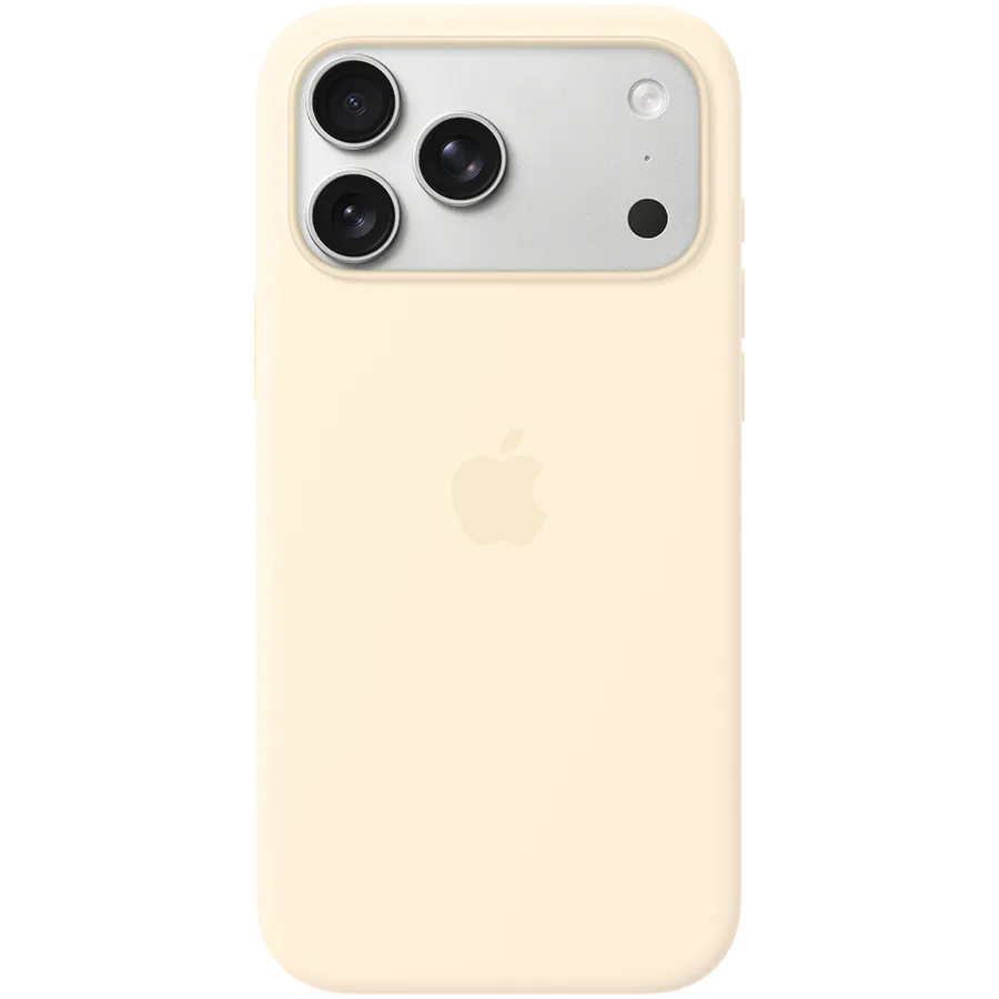 iPhone 17 Pro Max Silicone Case with MagSafe - Vanilla,Model A3560
