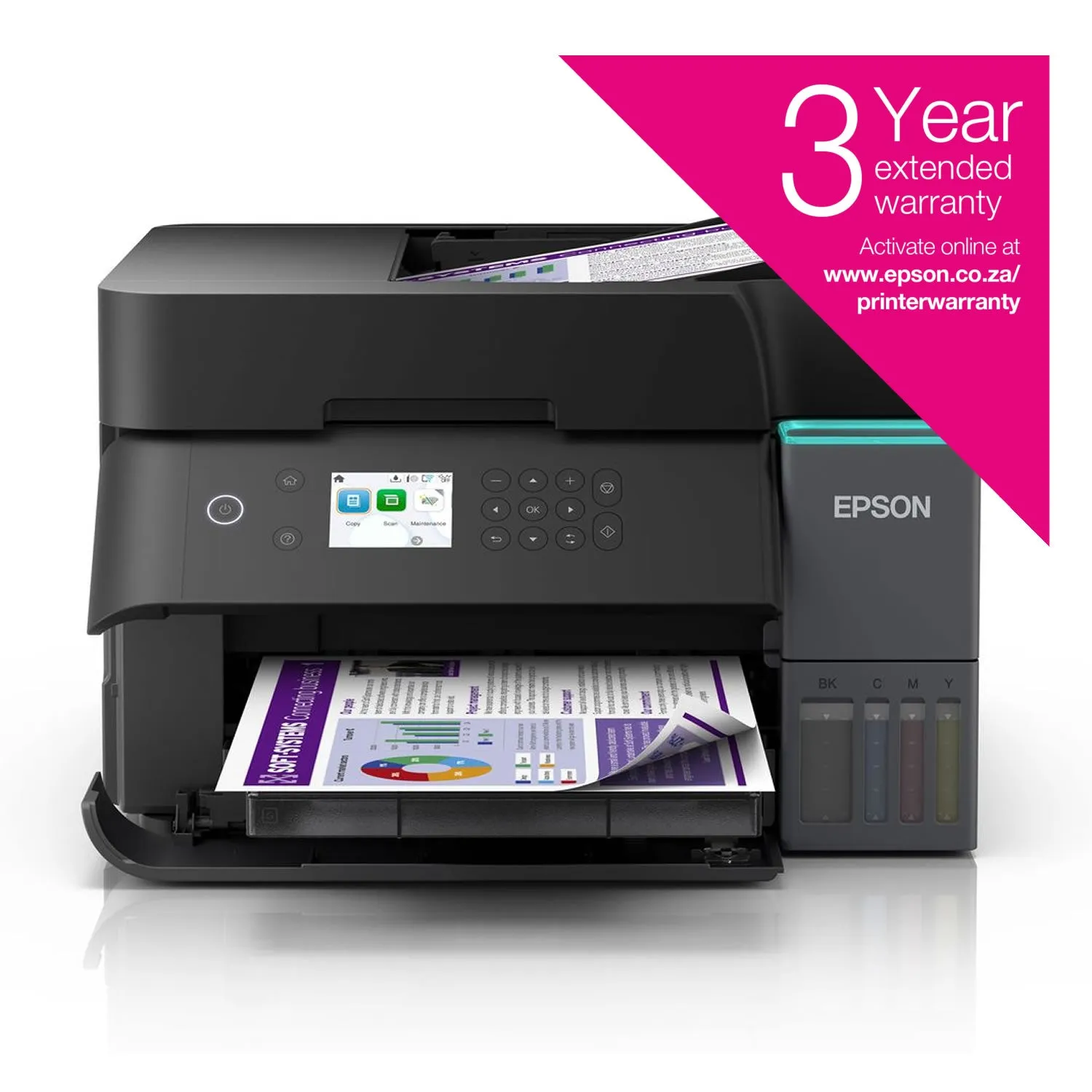 Epson EcoTank L6370 3-in-1 Double Sided with ADF, WiFi Direct Printer