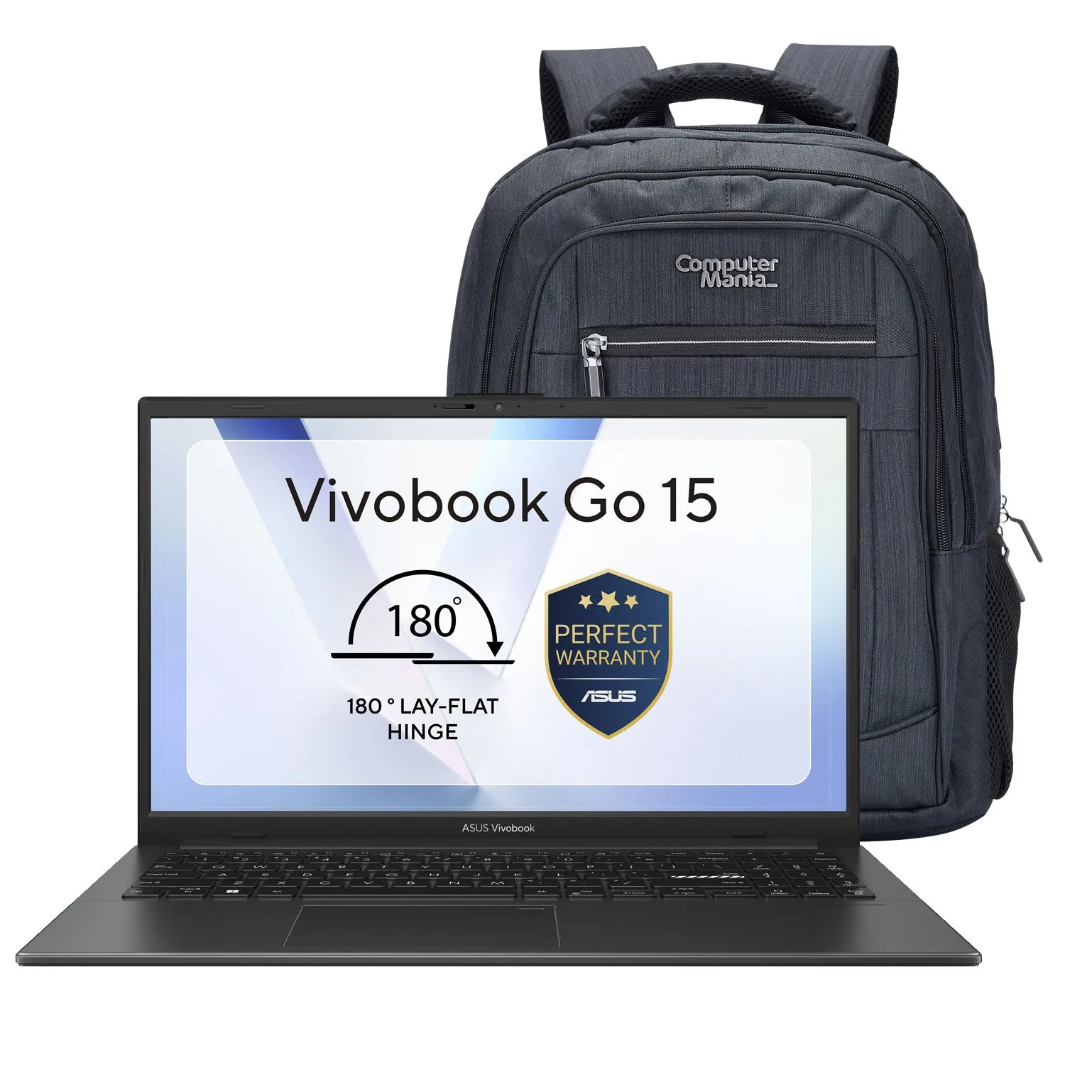 ASUS | VivoBook GO 15 | 15.6" FHD | N150 | 8GB RAM | 256GB Storage - Mixed Black