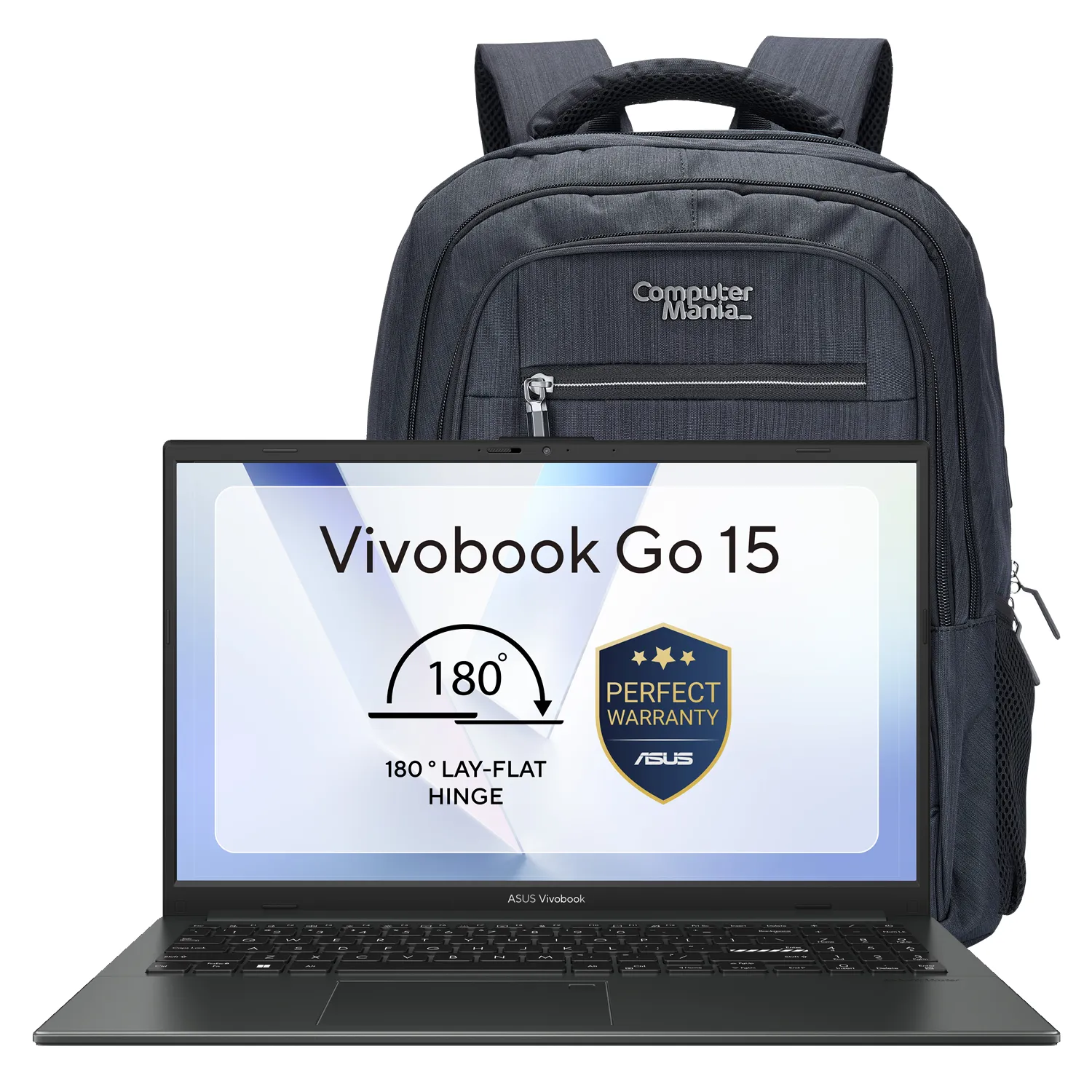ASUS | VivoBook GO 15 | 15.6" FHD | N150 | 8GB RAM | 256GB Storage - Mixed Black
