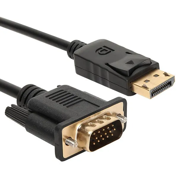 Gizzu 1080P DisplayPort to VGA Cable 1.8m Poly