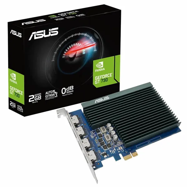 ASUS GeForce GT 730 Quad HDMI  2GB Graphics Card