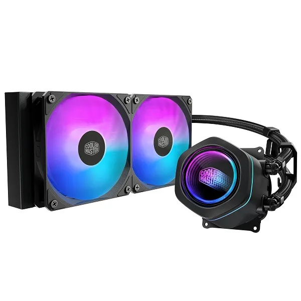 Cooler Master MasterLiquid Core Nex 240 Black A-RGB All-in-One Liquid Cooler with Infinity Mirror P…