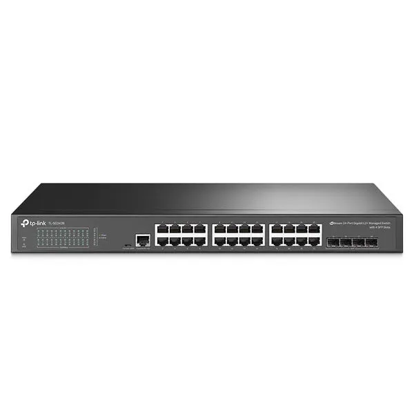 TP-Link JetStream 24-Port Gigabit L2+ Managed Switch with 4 SFP Slots