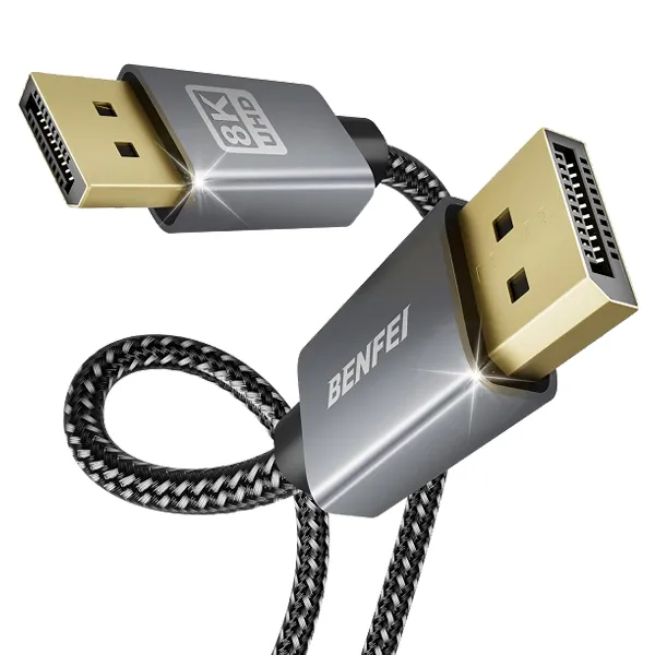 BENFEI DisplayPort V1.4 Male To Male 8K@60Hz Nylon Braided 1.8m Cable With Premium Aluminium Alloy …