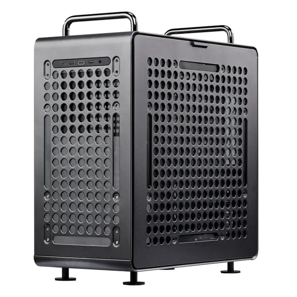 Cooler Master QUBE 540 ATX Case with Tempered Glass Side Panel, 1X 120mm (Rear) Black Fan Pre-Insta…