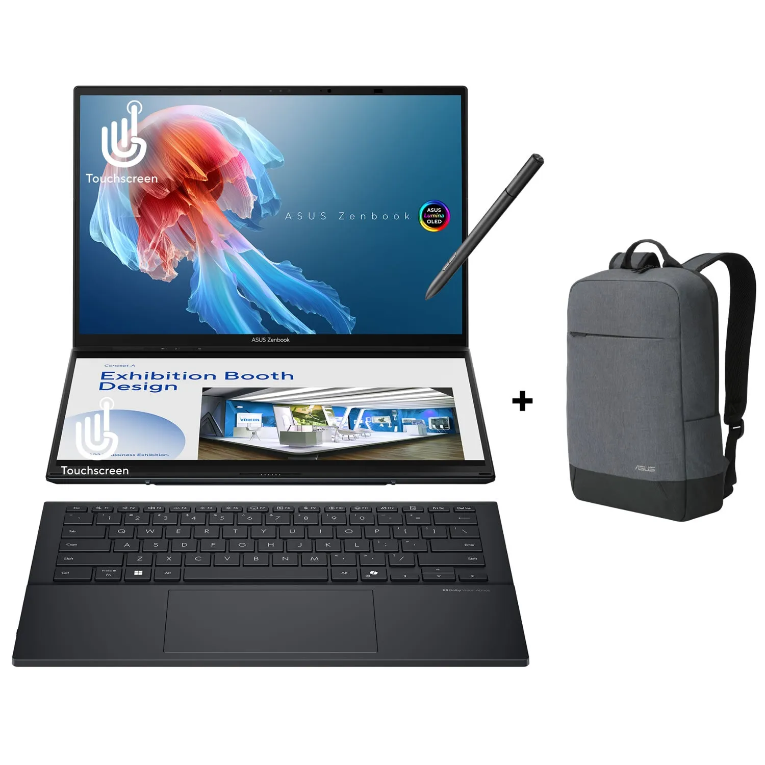 ASUS Zenbook Duo 14 OLED | Dual 14" 3K Touch | Intel Core Ultra 9 | 32GB DDR5 RAM | 1TB SSD | 2-in-…