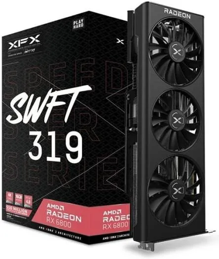 XFX Speedster SWFT 319 Radeon RX 6800 16GB GDDR6 Graphics Card[Pre-Owned]