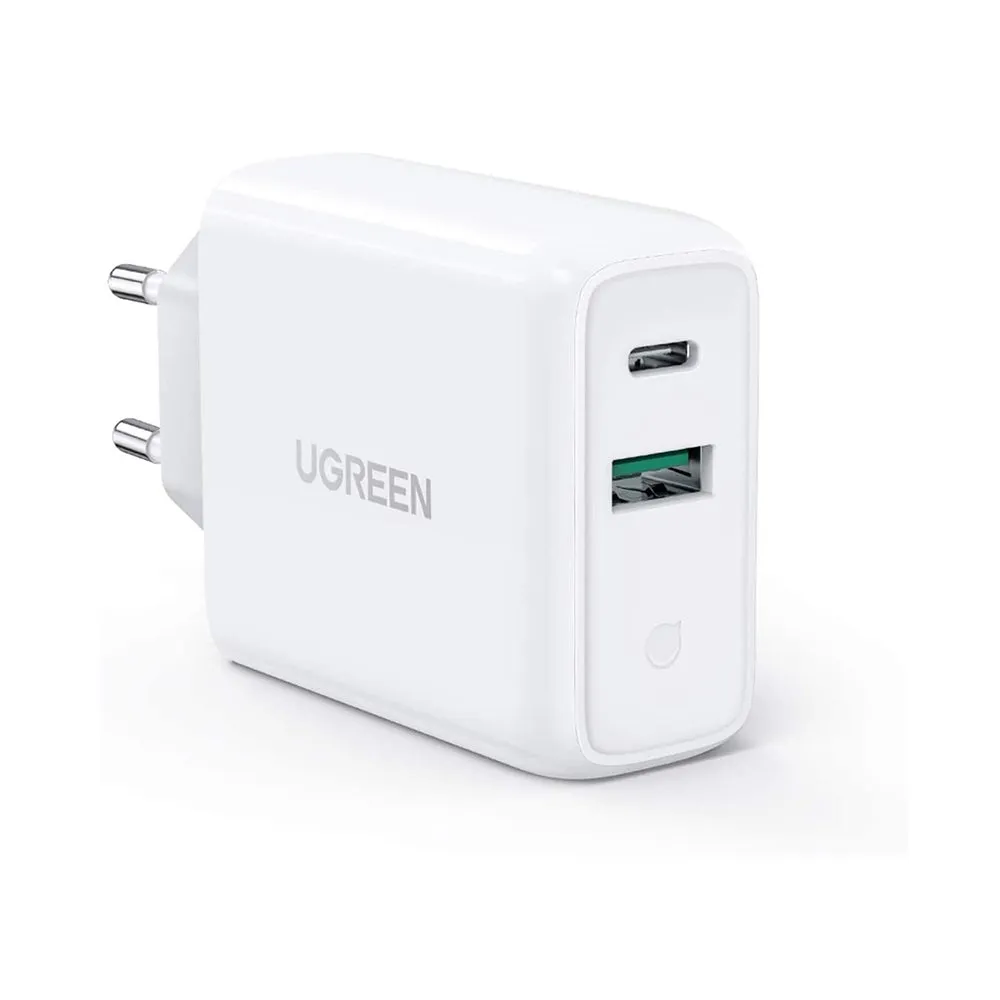 UGREEN  USBC+USB A 36W Wall Charger-White 60468