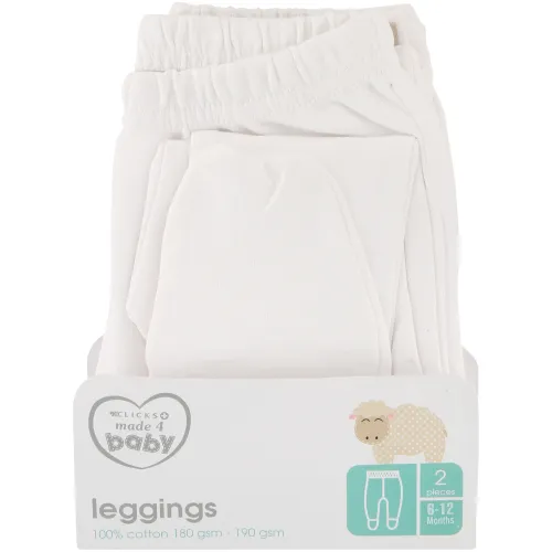 Made 4 Baby 2 Pack Leggings 6-12M