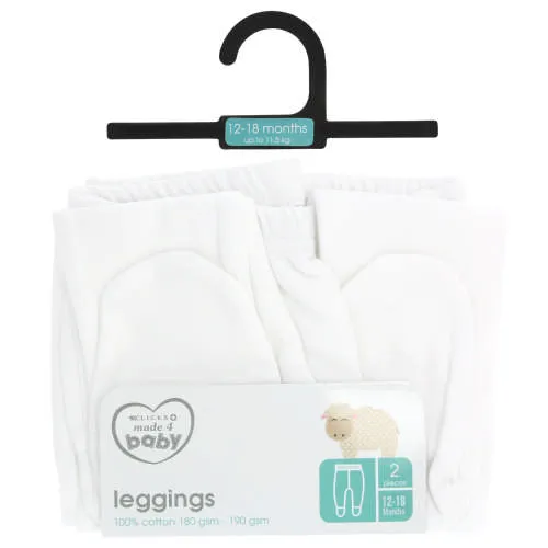 Made 4 Baby 2 Pack Leggings 12-18M