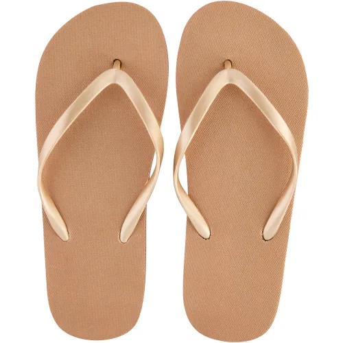 Clicks Flip-Flops Bronze Size 7