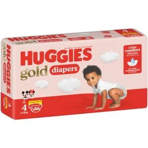 Huggies Gold Unisex Jumbo Size 4 66s